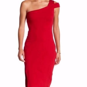 NEW The Vanity Room Ponte One Shoulder Dress